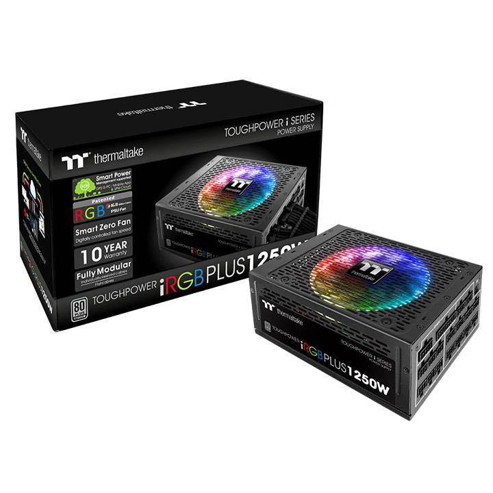 Thermaltake Toughpower iRGB PLUS 1250W Titanium Modular Power Supply(PS-TPI-1250DPCTAU-T) - 1