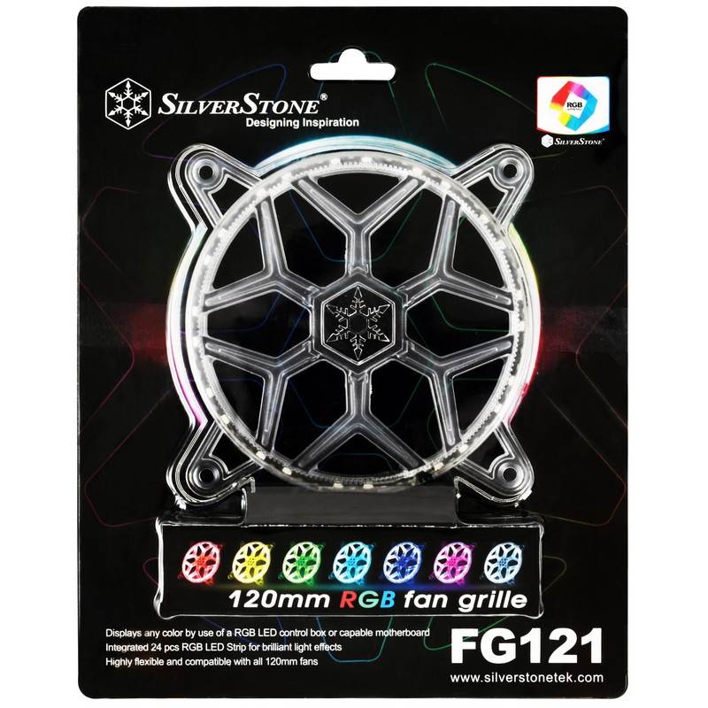 SilverStone FG121 120mm RGB LED Fan Grille(SST-FG121) - 1