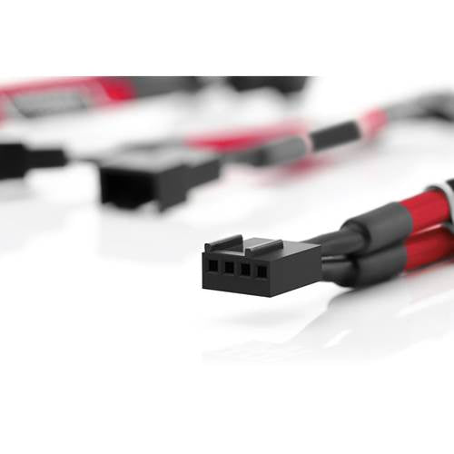 Noctua Chromax.Red 11cm 4Pin PWM Fan Power Splitter Cables - 3 Pack(NA-SYC1-RED) - 2