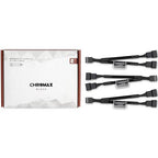 Noctua Chromax.Black 11cm 4Pin PWM Fan Power Splitter Cables - 3 Pack(NA-SYC1-BLACK) - 1