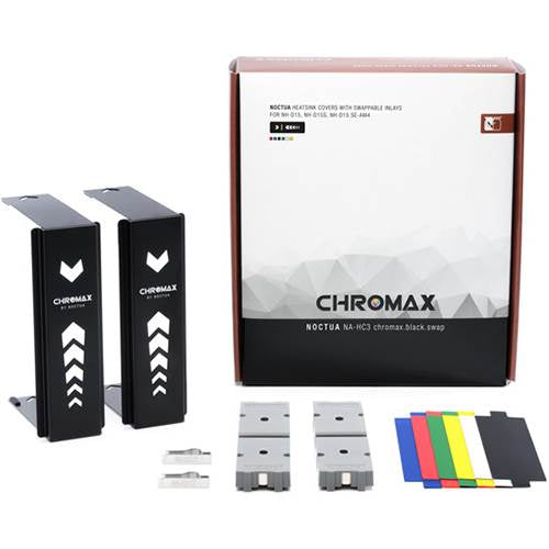 Noctua Chromax.Black.Swap Heatsink Cover For NH-D15 Series(NA-HC3-BLACK) - 1
