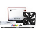 Noctua 140mm NF-A14 PWM chromax.black.swap 1500RPM Fan(NF-A14-PWM-CH-BK-S) - 2
