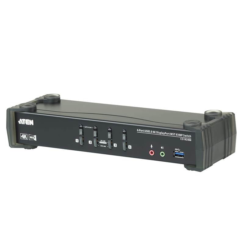 ATEN CS1924M 4 Port USB 3.0 4K DisplayPort MST KVMP Switch(CS1924M-AT-U) - 1