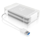 ICY BOX IB-AC7032-U3 Single Adapter and enclosure for 2x 2.5" SATA HDDs/SSDs(IB-AC7032-U3) - 2