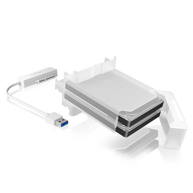 ICY BOX IB-AC7032-U3 Single Adapter and enclosure for 2x 2.5" SATA HDDs/SSDs(IB-AC7032-U3) - 4