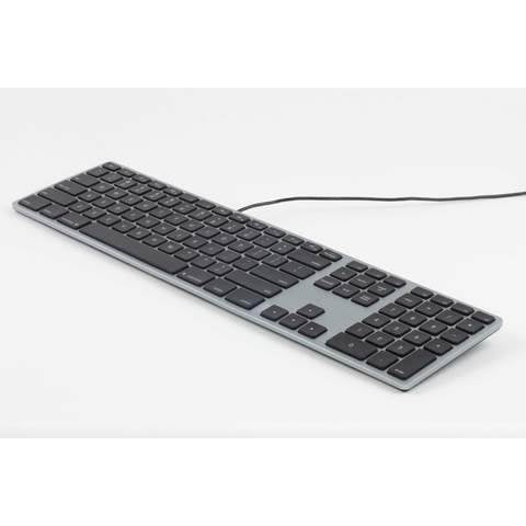 Matias FK318LB RGB Backlit Aluminum Keyboard for Mac - Space Grey(FK318LB) - 1