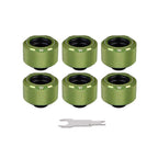 Thermaltake Pacific C-PRO G1/4 PETG Tube 16mm OD Compression - Green (6-Pack)(CL-W212-CU00GR-B) - 1