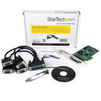 StarTech 4Port Dual Profile PCI Express RS232 RS422 RS485 Serial Card(PEX4S232485) - 6