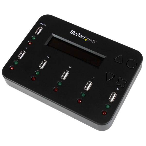 StarTech USB 1:5 Flash Drive Duplicator & Multi-Pass DoD Eraser(USBDUP15) - 1