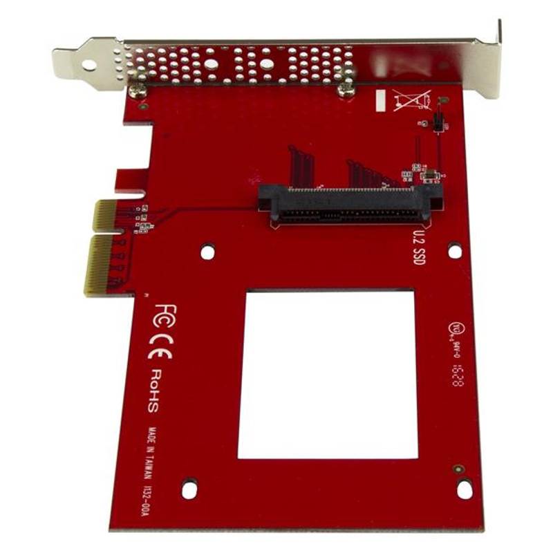 StarTech U.2 to PCIe Adapter - 2.5" U.2 NVMe SSD - SFF-8639 - x4 PCIe(PEX4SFF8639) - 2