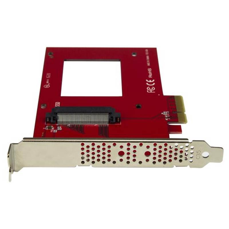 StarTech U.2 to PCIe Adapter - 2.5" U.2 NVMe SSD - SFF-8639 - x4 PCIe(PEX4SFF8639) - 3