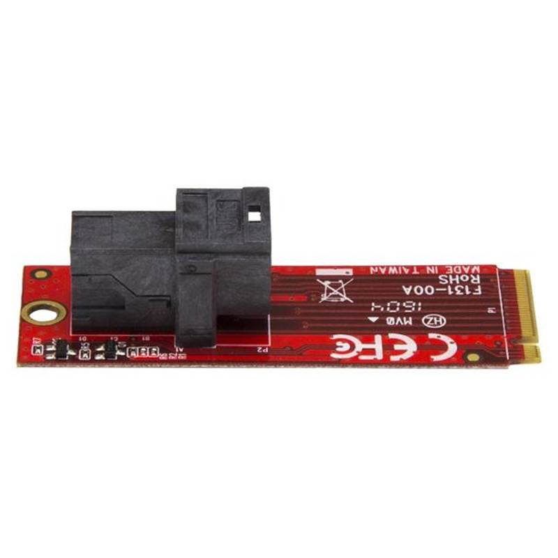 StarTech U.2 to M.2 Adapter for U.2 NVMe SSD - M.2 PCIe x4 Host(M2E4SFF8643) - 4