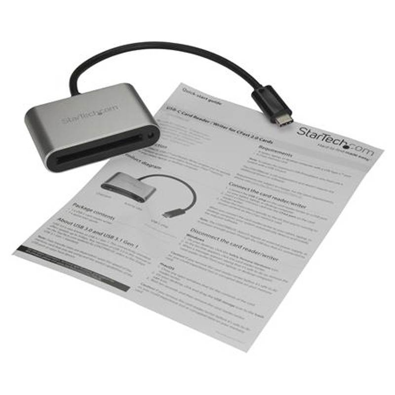StarTech CFast 2.0 Card Reader, USB C - Portable USB 3.0 CFast Reader(CFASTRWU3C) - 5