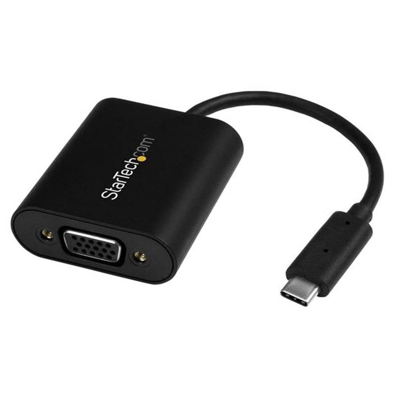 StarTech USB-C to VGA Adapter - with Presentation Mode Switch  - 1920x1200(CDP2VGASA) - 1