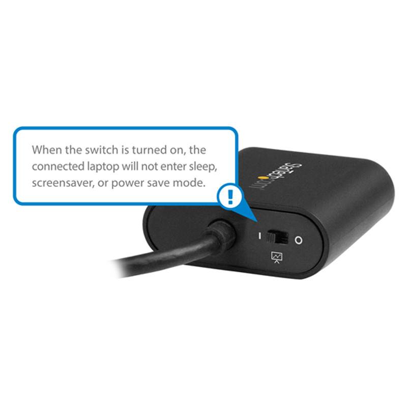 StarTech USB-C to VGA Adapter - with Presentation Mode Switch  - 1920x1200(CDP2VGASA) - 4