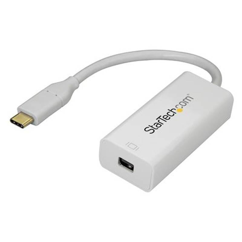 StarTech USB-C to Mini DisplayPort Adapter - 4K 60Hz - White(CDP2MDP) - 1