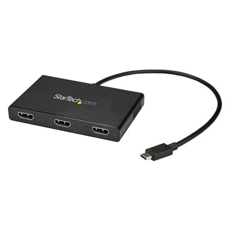 StarTech 3-Port Multi Monitor Adapter - USB-C to HDMI Video - MST Hub(MSTCDP123HD) - 1