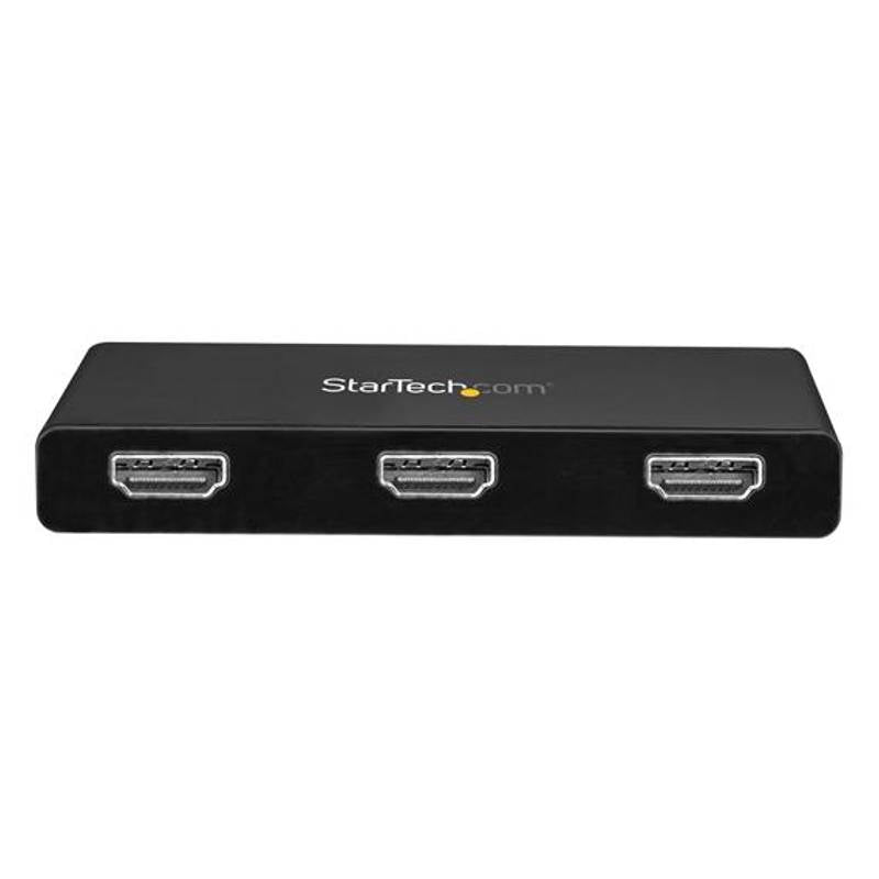 StarTech 3-Port Multi Monitor Adapter - USB-C to HDMI Video - MST Hub(MSTCDP123HD) - 2
