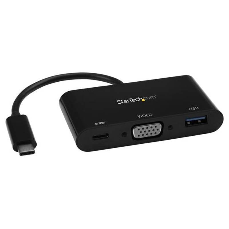 StarTech USB Type-C to VGA Adapter with PD & USB Port - USB-C Adapter(CDP2VGAUACP) - 1
