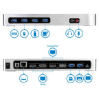 StarTech Dual 4K Dock - Mac and Windows - USB-A & USB-C - DP & HDMI(DK30A2DH) - 3