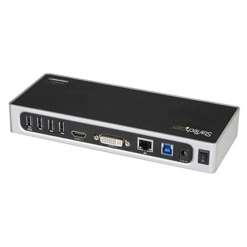 StarTech USB 3.0 Docking Station - Dual Monitor Dock w/ HDMI & DVI/VGA(DK30ADD) - 2