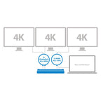 StarTech 4K USB-C Dock - Triple Monitor - Mac & Windows - 60W USB PD(DK30CH2DPPD) - 4