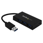 StarTech 4 Port USB 3.0 Hub 5Gbps - 3 USB-A & 1 USB-C - USB Bus Powered(HB30A3A1CFB) - 1