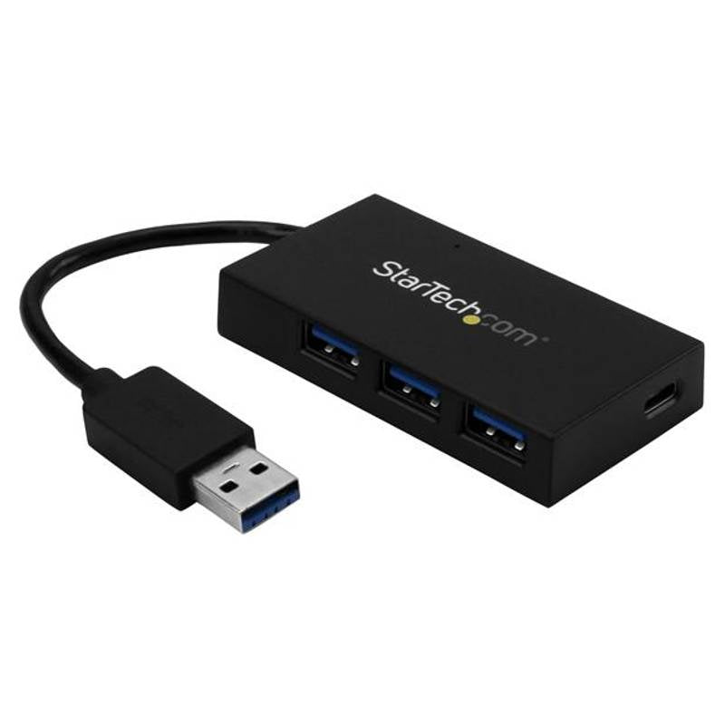 StarTech 4 Port USB 3.0 Hub 5Gbps - 3 USB-A & 1 USB-C - USB Bus Powered(HB30A3A1CFB) - 1