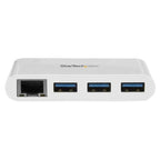 StarTech 3 Port USB C Hub with GbE - USB-C to 3x USB-A - USB 3.0 Hub(HB30C3A1GEA) - 2
