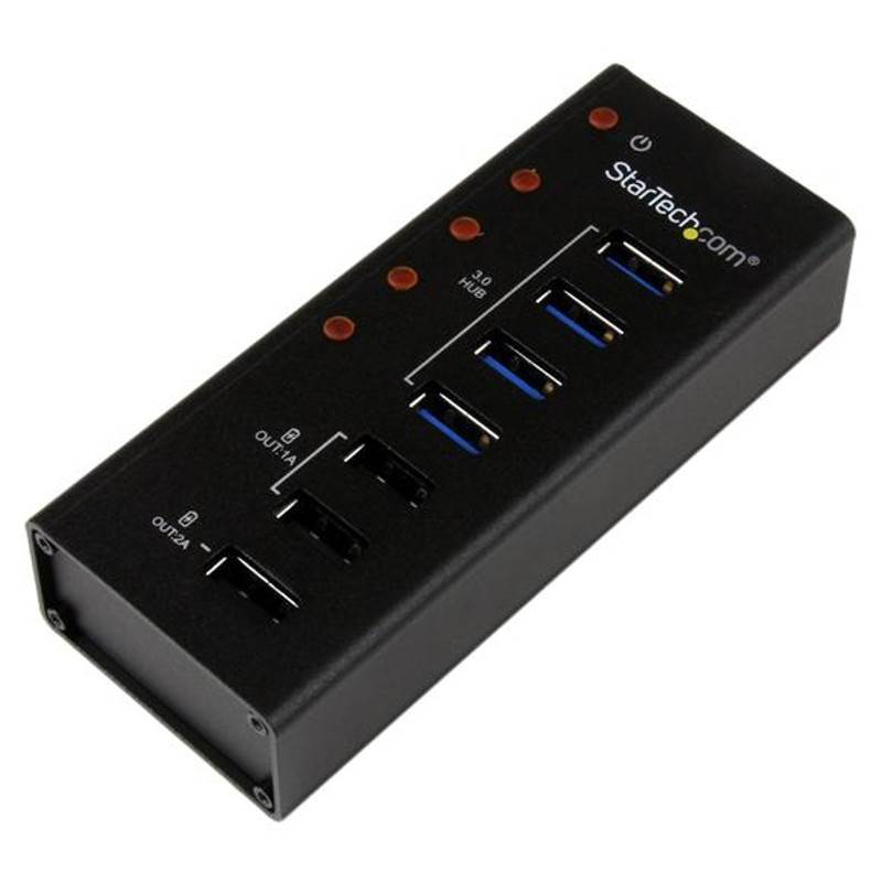 StarTech 4 Port AC Powered USB 3 Hub plus 3 Dedicated Charge Ports(ST4300U3C3) - 2