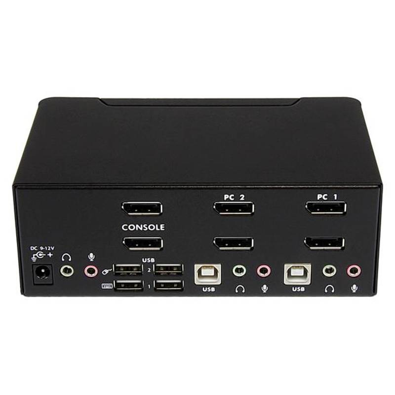 StarTech 4K Dual KVM Switch for DisplayPort Computers and Monitors(SV231DPDDUA2) - 3
