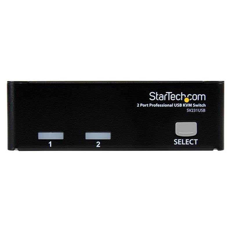 StarTech 2 Port Professional USB KVM Switch Kit with Cables(SV231USB) - 1