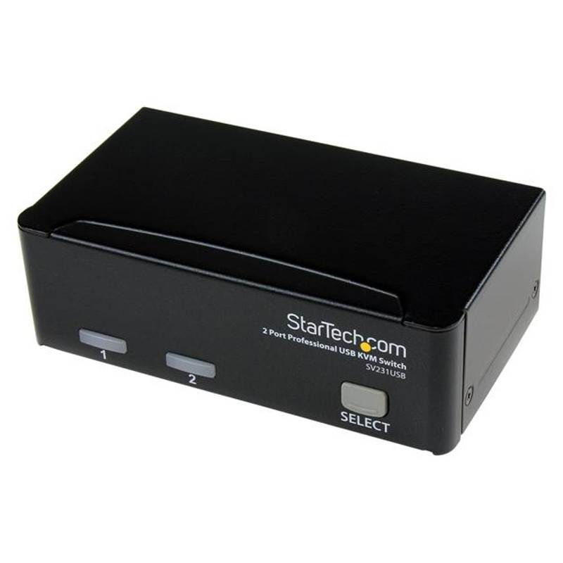 StarTech 2 Port Professional USB KVM Switch Kit with Cables(SV231USB) - 2
