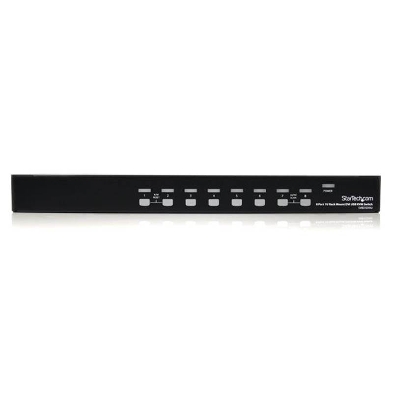 StarTech 8 Port 1U Rackmount DVI USB KVM Switch(SV831DVIU) - 1