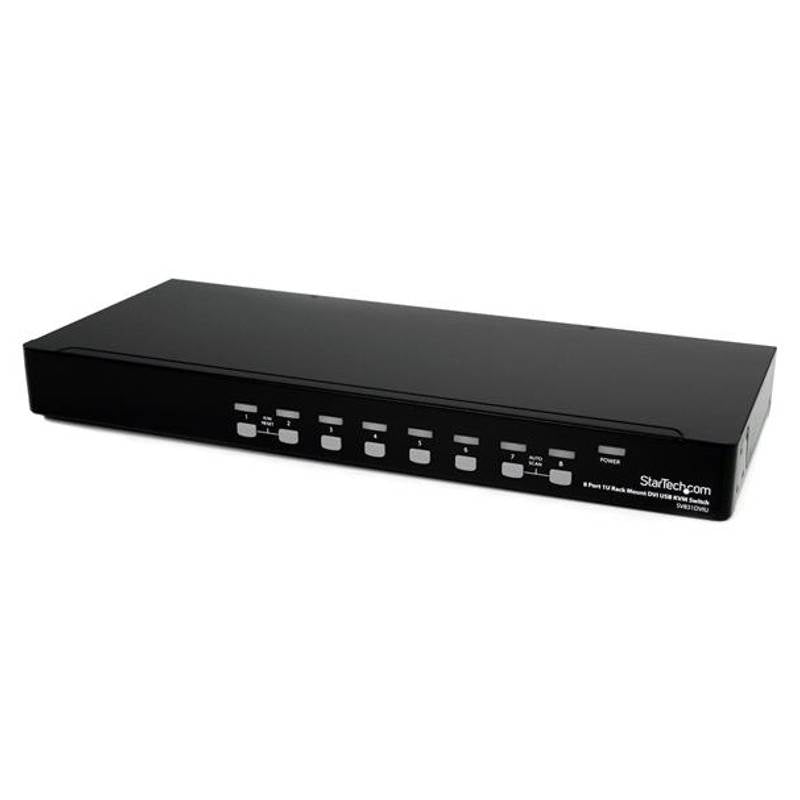 StarTech 8 Port 1U Rackmount DVI USB KVM Switch(SV831DVIU) - 2