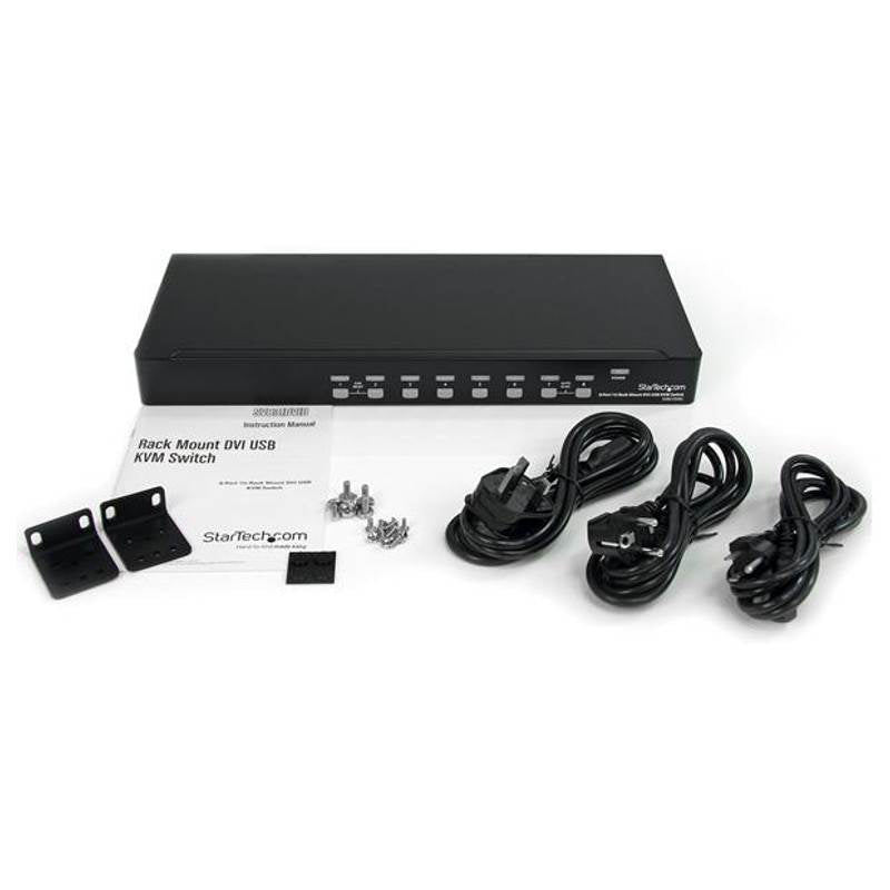 StarTech 8 Port 1U Rackmount DVI USB KVM Switch(SV831DVIU) - 4