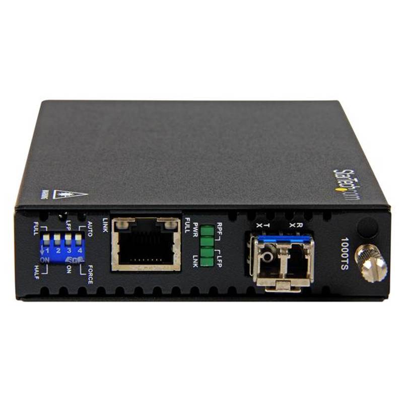 StarTech GbE Fiber Media Converter - 20km - Fiber-to-Copper - LC SM(ET91000SM20) - 2