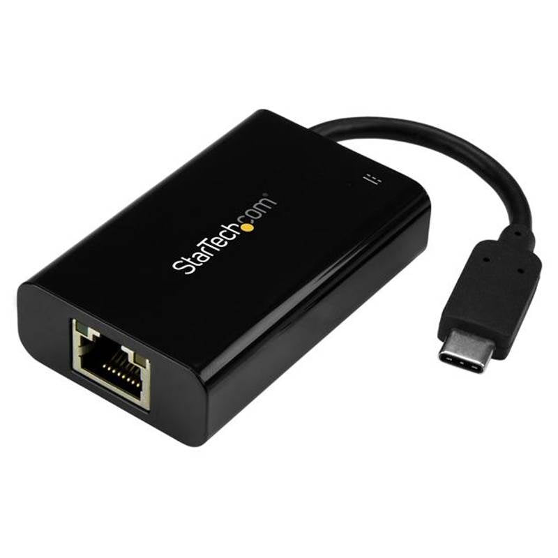 StarTech USB C to Gigabit Ethernet Adapter/ RJ45 Network Converter w/PD(US1GC30PD) - 2