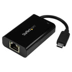 StarTech USB C to Gigabit Ethernet Adapter/ RJ45 Network Converter w/PD(US1GC30PD) - 2
