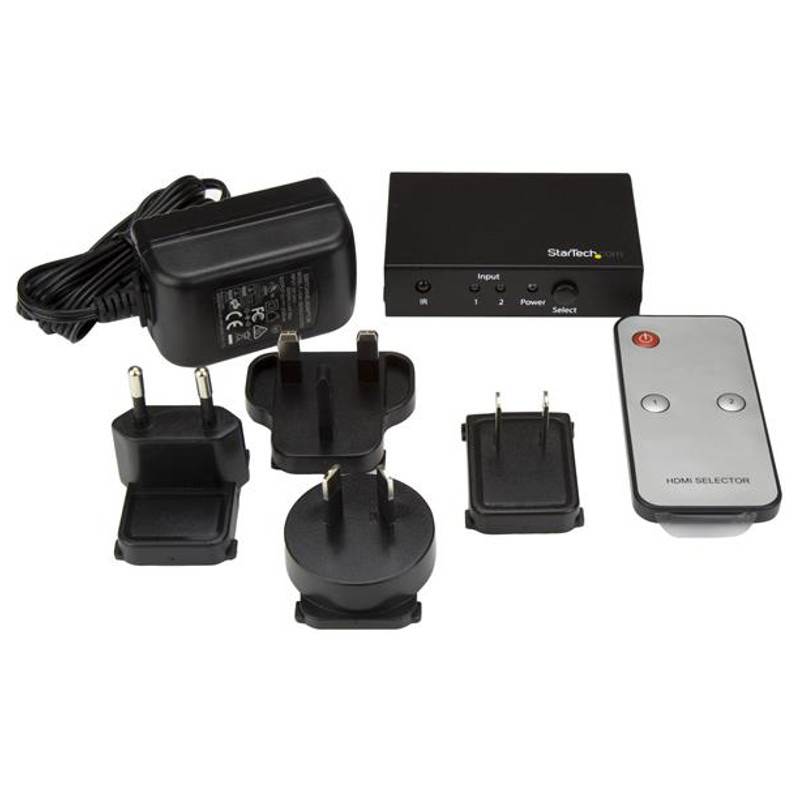 StarTech 2x1 HDMI Video Switch - 4K60 - HDMI Video Switcher - 4K 60Hz(VS221HD20) - 5