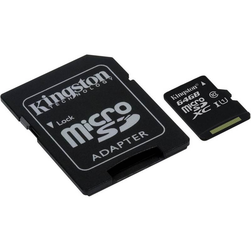 Kingston 64GB Canvas Select microSDXC UHS-I Class 10 Memory Card - 80MB/s(SDCS/64GB) - 2