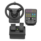 Logitech Heavy Equipment Bundle Wheel, Pedals and Side Panel Control Deck(945-000063) - 2