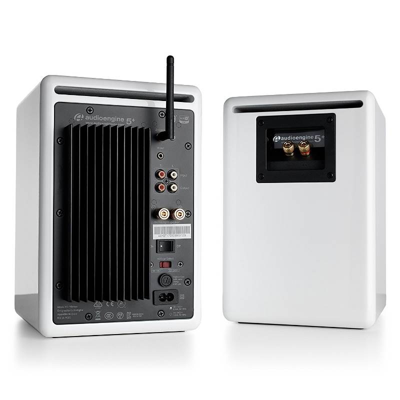 Audioengine A5+ Wireless Powered Bookshelf Speakers - Hi-Gloss White(A5+BT - WHT) - 2