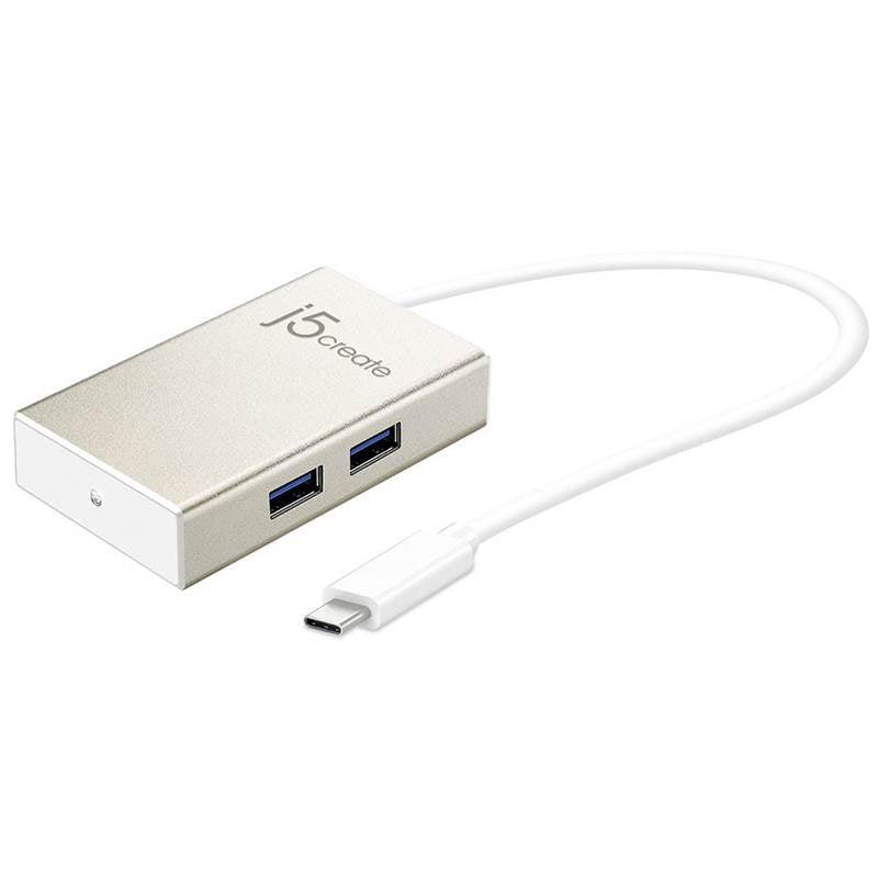 j5create JCH343 USB Type-C to 4 Port USB Type-A Hub(JCH343) - 1