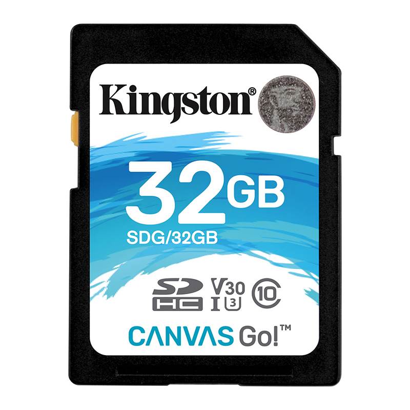 Kingston 32GB Canvas Go SDHC UHS-I U3 Class 10 Memory Card - 90MB/s(SDG/32GB) - 1