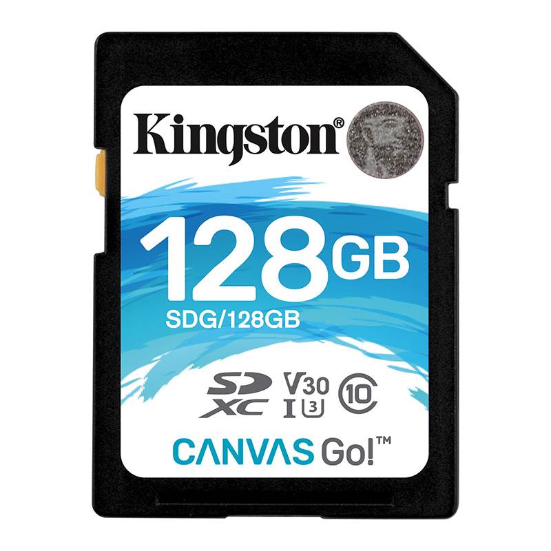 Kingston 128GB Canvas Go SDXC UHS-I U3 Class 10 Memory Card - 90MB/s(SDG/128GB) - 1