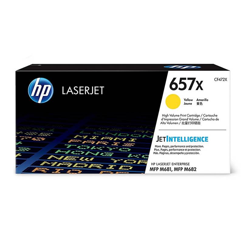 HP 657X LaserJet Toner Cartridge - Yellow (CF472X)(CF472X) - 1