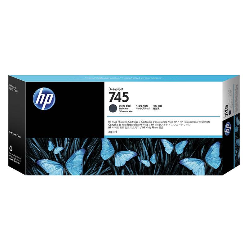 HP 745 300ML Ink Cartridge - Matte Black (F9K05A)(F9K05A) - 1