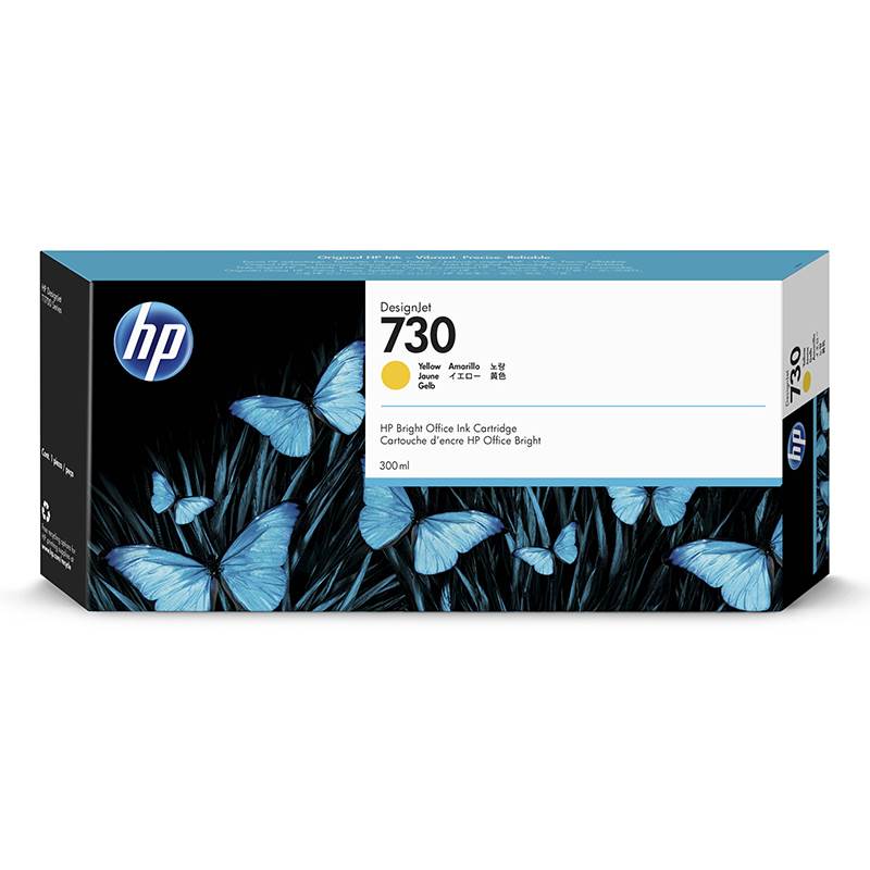 HP 730 300ML DesignJet Ink Cartridge - Yellow (P2V70A)(P2V70A) - 1