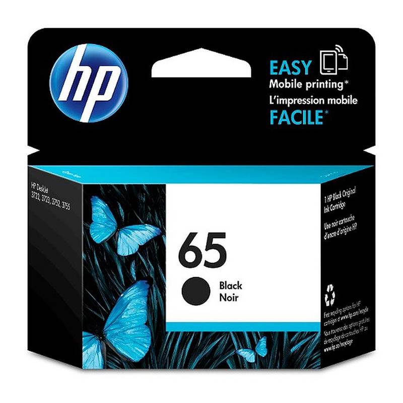 HP 65 Ink Cartridge - Black (N9K02AA)(N9K02AA) - 1